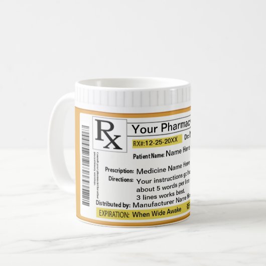 Mug RX - Créez votre propre (Devant gauche)