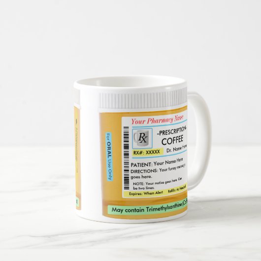 Mug RX - Customisez-vous vous-même (Devant droit)