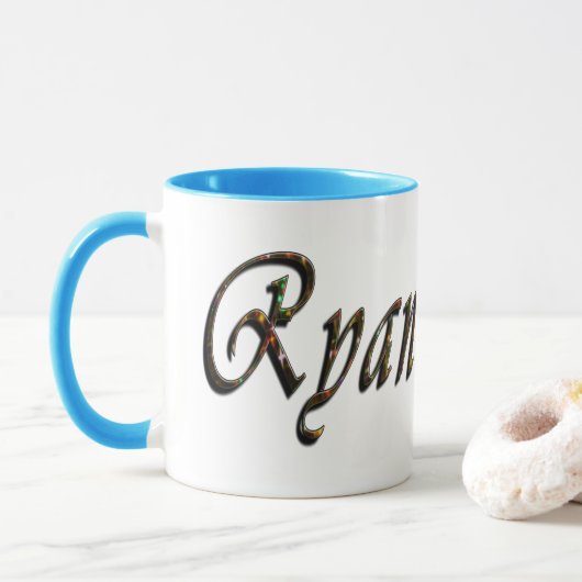 Mug Ryan, Logo, Nom, (Avec donut)