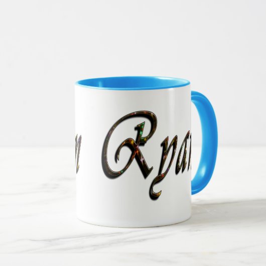 Mug Ryan, Logo, Nom, (Devant droit)