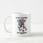 Mug Rythme cardiaque intérieur (Coeur anatomique) (Gauche)