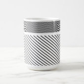 Mug Rythme diagonal en noir et blanc (Centre)