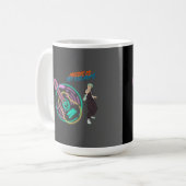Mug Rythme Guitare – Conception de garçon d'anime  (Devant gauche)
