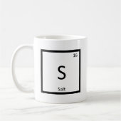Mug S - Chimie du sel Symbole d'élément du tableau pér (Gauche)