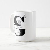 Mug S est pour Savage & Douceur - Floral Letter Tee (Devant gauche)