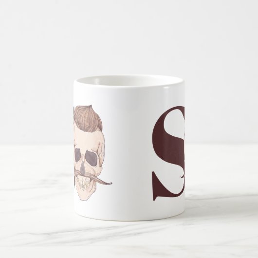 Mug S est pour Skeleton | Hipster Skeleton (Centre)