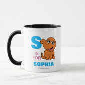 Mug S pour Snuffleupagus | Ajoutez votre nom (Gauche)
