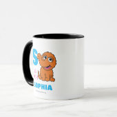 Mug S pour Snuffleupagus | Ajoutez votre nom (Devant gauche)