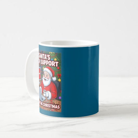 Mug s Santa Tech Rebooting Support Vibes (Devant gauche)