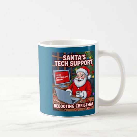 Mug s Santa Tech Rebooting Support Vibes (Droite)