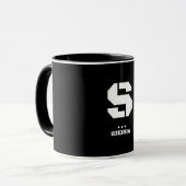 Mug S(Sierra) OTAN Alphabet phonétique et code morse (Devant gauche)