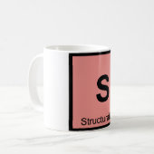 Mug S - Structuralisme Philosophie Chimie Symbole (Devant gauche)