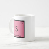 Mug S - Supersaurus Dinosaur Chimie Tableau périodique (Devant gauche)