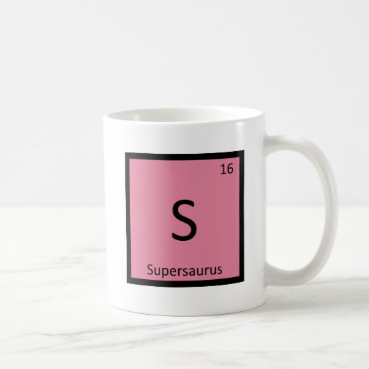 Mug S - Supersaurus Dinosaur Chimie Tableau périodique (Droite)
