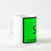 Mug S - Symbole du dinosaure Struthiomimus dans le tab (Devant gauche)