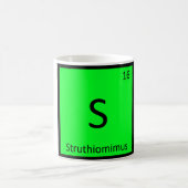 Mug S - Symbole du dinosaure Struthiomimus dans le tab (Centre)