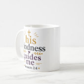 Mug Sa bonté me guide Citation chrétienne moderne (Devant gauche)