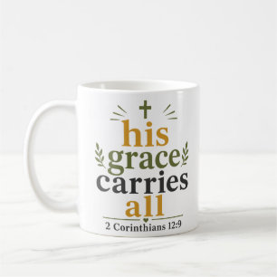 Mug Sa Grâce Porte Toute Citation de l'Écriture Chréti