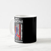 Mug Sa lutte grand-mère sensibilisation Chd drapeau am (Devant gauche)