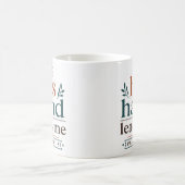 Mug Sa main me guide Citation de verset biblique (Centre)