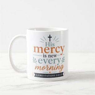 Mug Sa miséricorde est nouvelle chaque matin Citation