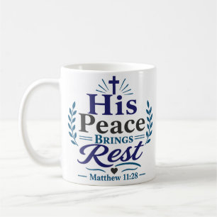 Mug Sa Paix Apporte du Repos Citation de Dévotion Mati