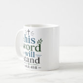 Mug Sa Parole Restera Immuable Promesse Scripturaire (Devant gauche)