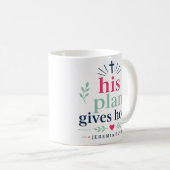Mug Sa planification donne de l'espoir Citation de ver (Devant droit)