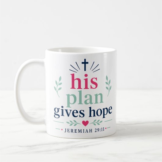 Mug Sa planification donne de l'espoir Citation de ver (Gauche)
