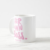 Mug Sa propre patronne Entrepreneuse propriétaire d'en (Devant gauche)