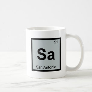 Mug Sa - San Antonio Texas Chimie Tableau Périodique