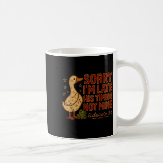 Mug Sa synchronisation pas la mienne Canard Grenouille (Droite)