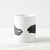 Mug Saab 900 Turbo 16 Aero, deux images noires (Centre)