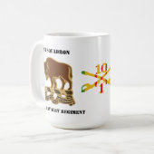 Mug Sabers du 1er escadron, du 10e insigne de cavaleri (Devant gauche)