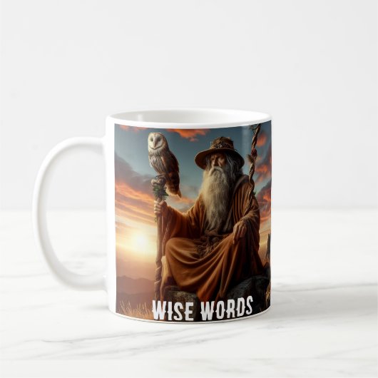 Mug Sabiduría Eterna: Palabras que Iluminan el Alma" (Gauche)