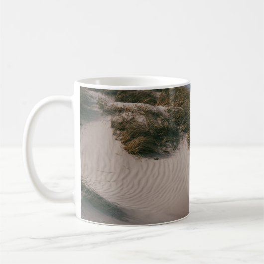 MUG SABLE BLANC ET CHAMP GRAS VERT (Gauche)