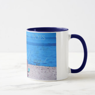 Mug Sable bleu dans les orteils