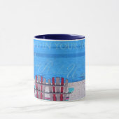 Mug Sable bleu dans les orteils (Centre)