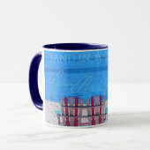 Mug Sable bleu dans les orteils (Devant gauche)