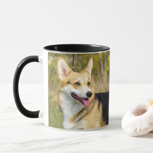 Mug Sable Cardigan Welsh Corgi Chien (Avec donut)