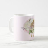 Mug Sable de Mer Soleil Chapeau de Paille Palmiers (Devant gauche)