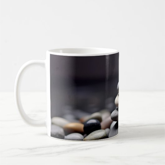 Mug Sable De Pebble Rocheux Tranquille (Gauche)