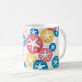 Mug Sable Dollar Jaune Rouge Bleu Motif (Devant droit)