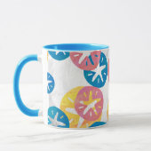 Mug Sable Dollar Jaune Rouge Bleu Motif (Gauche)