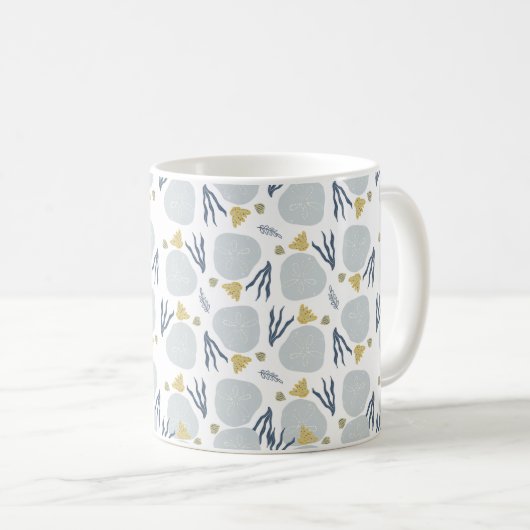 Mug Sable Dollar Seashells Beach Motif Beach (Devant droit)