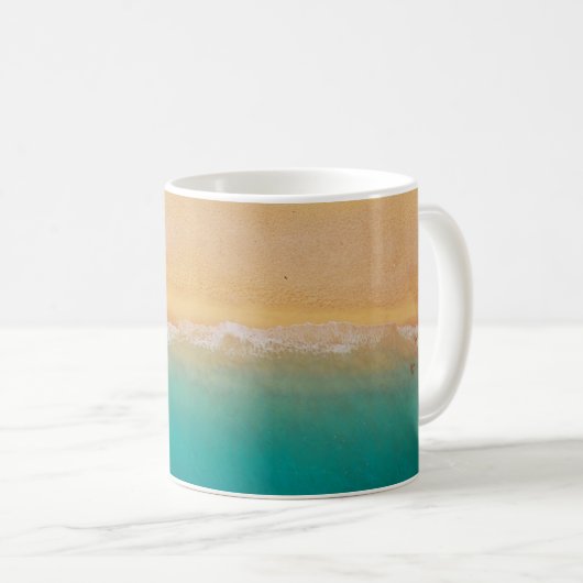 Mug Sable et rivage de la mer Photo (Devant droit)