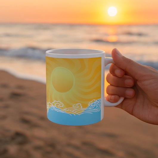 Mug Sable Jaune Et Océan