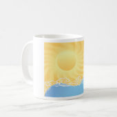 Mug Sable Jaune Et Océan (Devant gauche)
