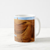 Mug Sable sculpté requin hoo hoo (Devant droit)