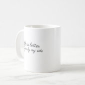 Mug Sable Sheltie personnalisé à mes côtés (Devant gauche)